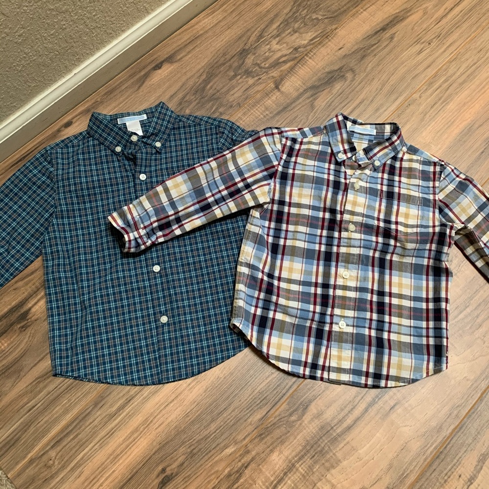 2 Janie & Jack toddler dress shirts